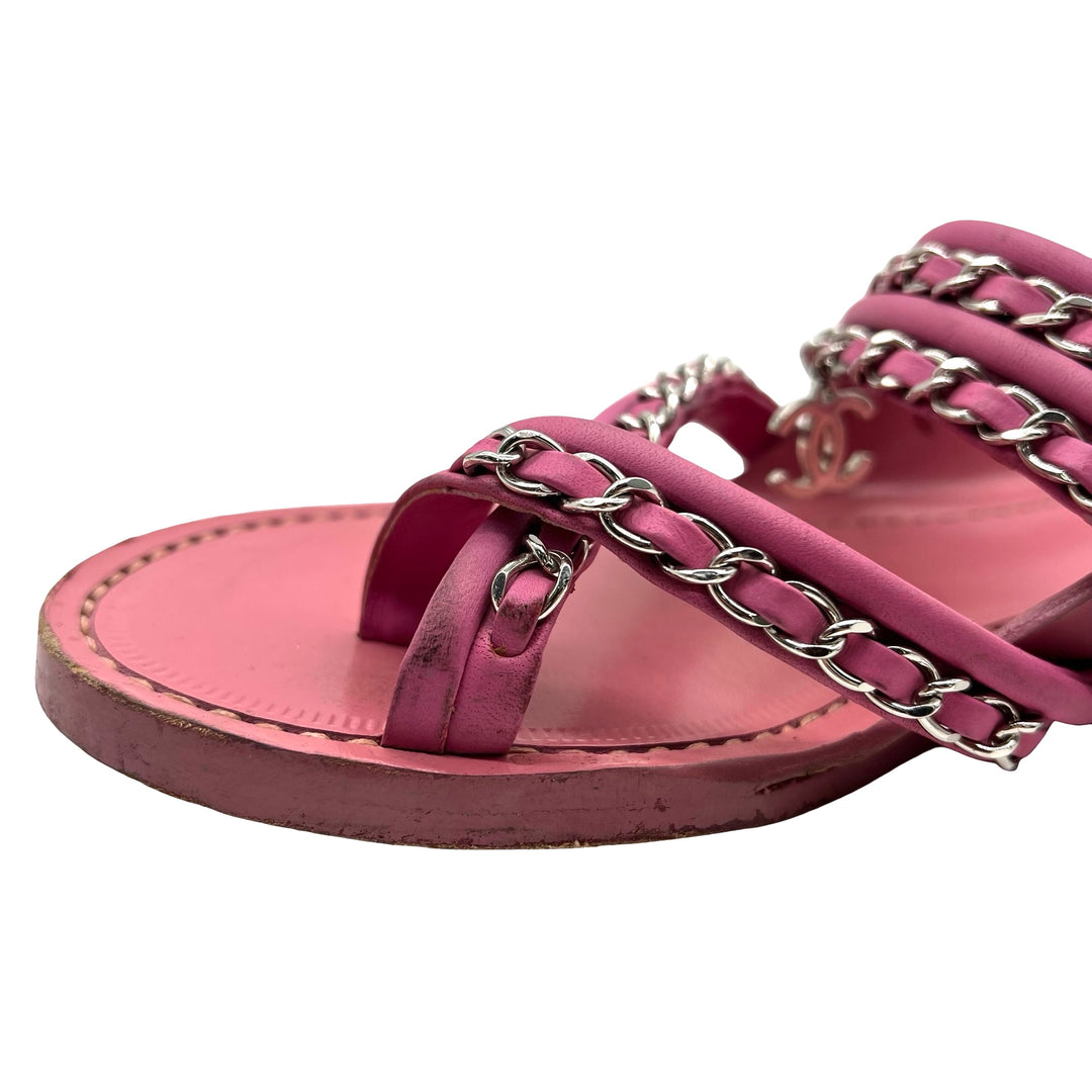 Sandalias Chanel Charm Chain T.36