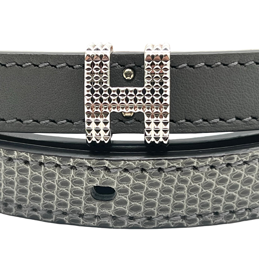 Cinturón Hermès Pop H Guilloché de cintura  T.80