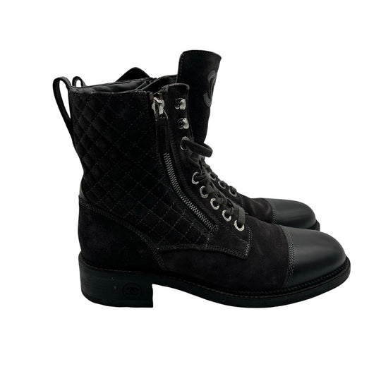 Botas Chanel Combat Interlocking T.40.5