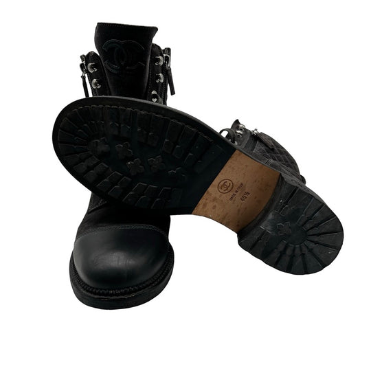 Botas Chanel Combat Interlocking T.40.5