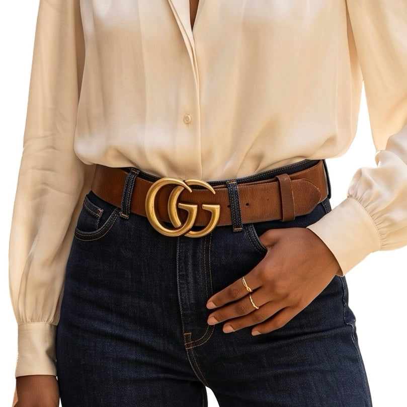 Cinturón Gucci GG Marmont T.90