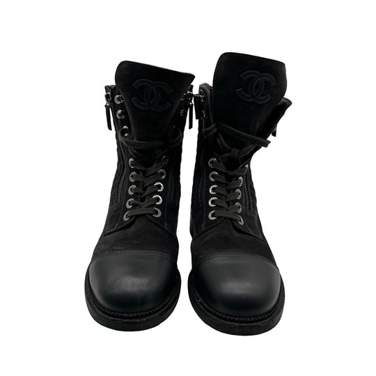 Botas Chanel Combat Interlocking T.40.5