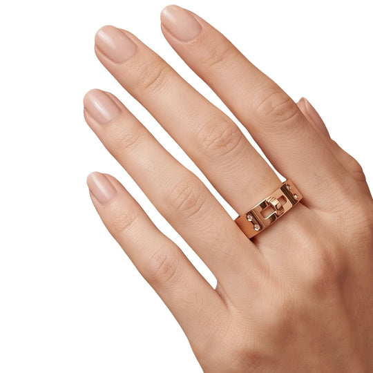Anillo Hermès Kelly Pequeño T.51