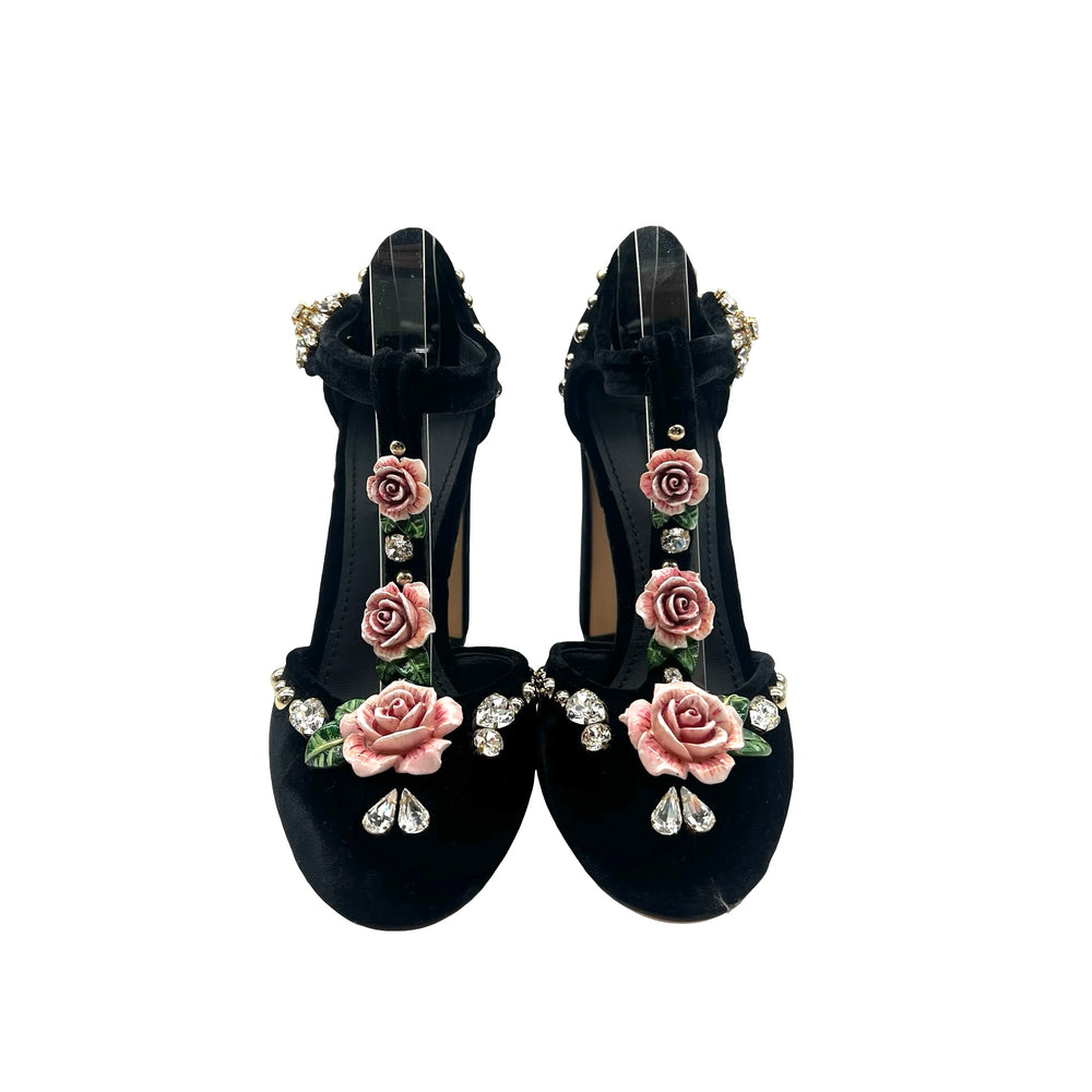 Pumps Dolce&Gabbana Embelished T-Bar T.37