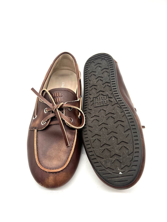 Mocasines Miu Miu Deck T.37.5