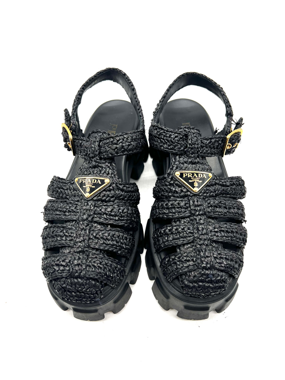 Sandalias Prada Monolith T.38