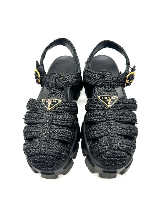 Sandalias Prada Monolith T.38