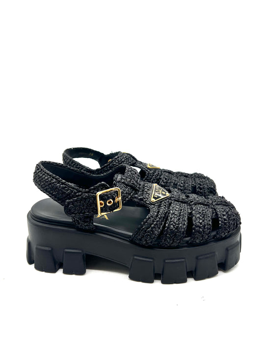 Sandalias Prada Monolith T.38