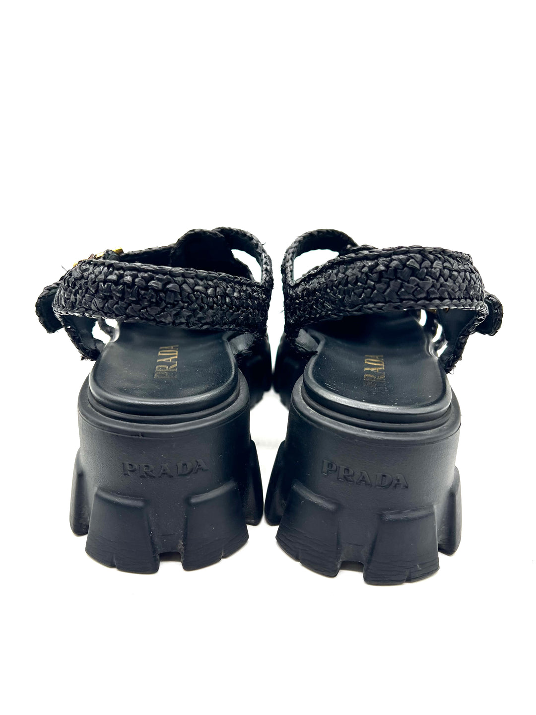 Sandalias Prada Monolith T.38