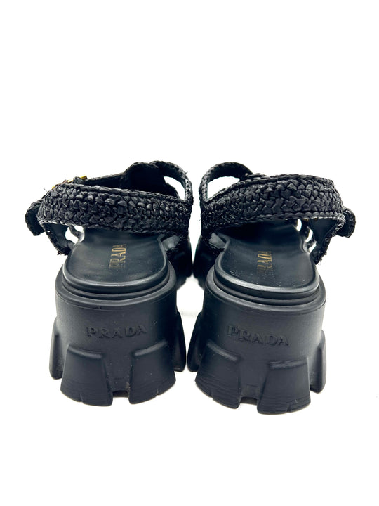 Sandalias Prada Monolith T.38