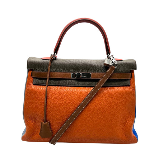 Bolsa Hermès Kelly 35 Arlequín