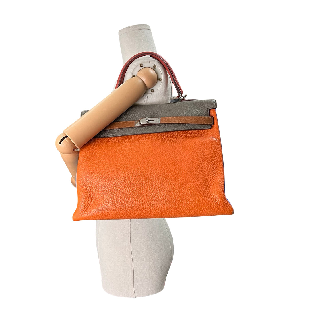 Bolsa Hermès Kelly 35 Arlequín
