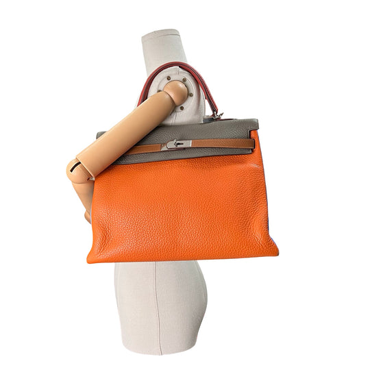 Bolsa Hermès Kelly 35 Arlequín