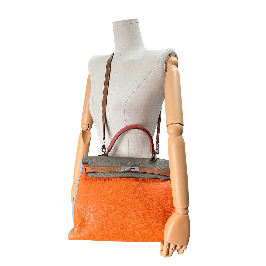 Bolsa Hermès Kelly 35 Arlequín