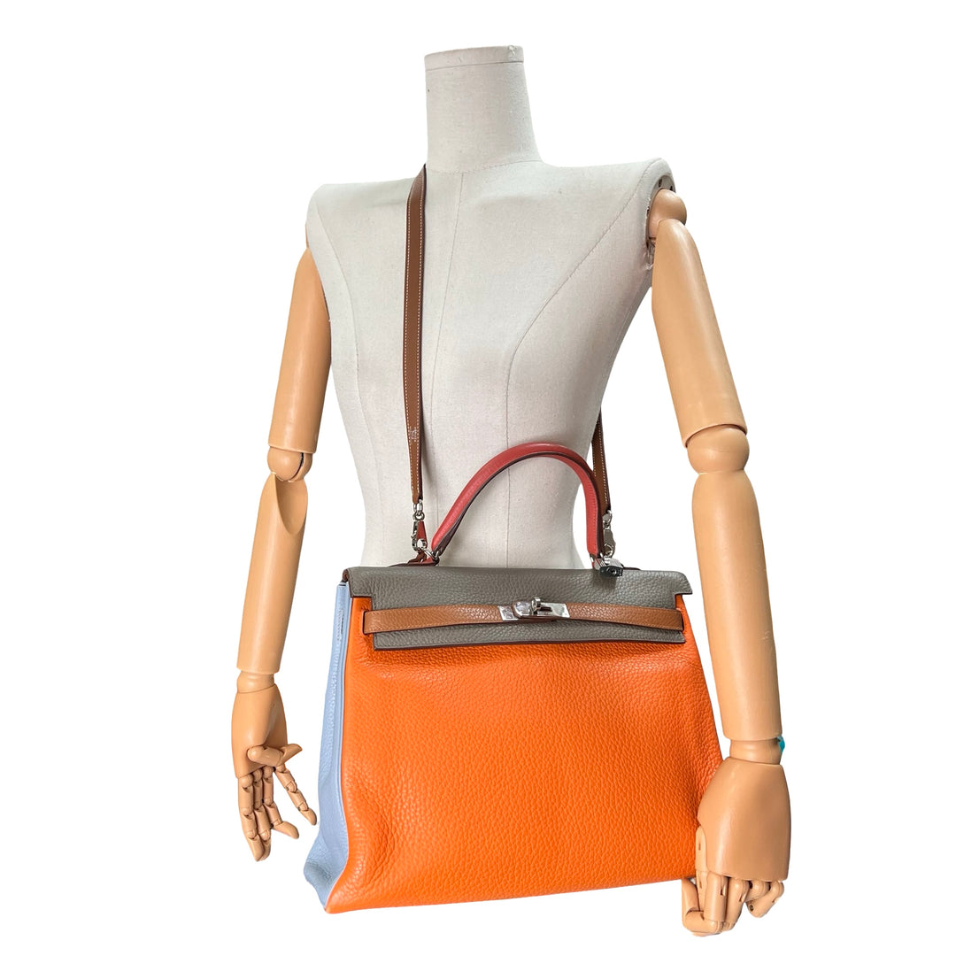 Bolsa Hermès Kelly 35 Arlequín