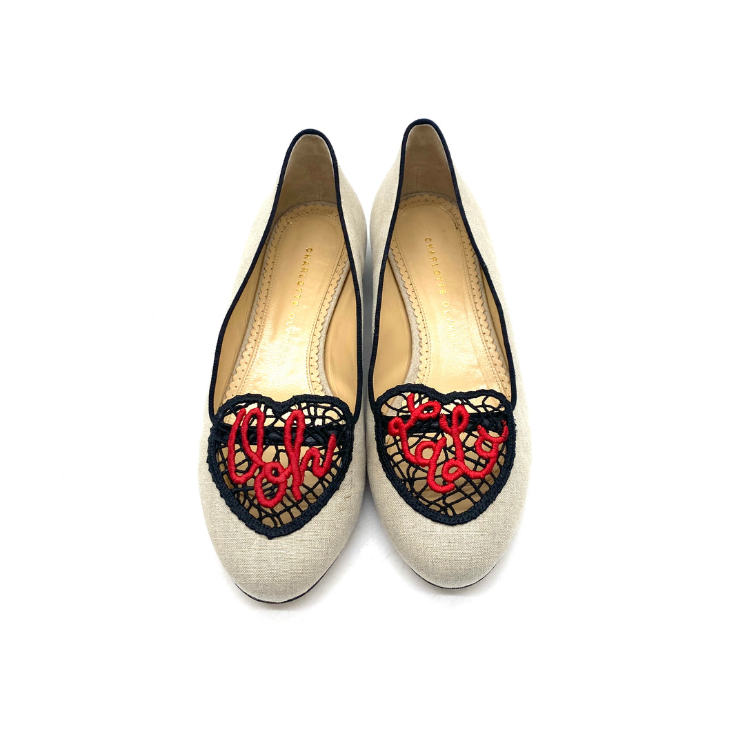 Flats Charlotte Olympia Oh Lala T.37.5