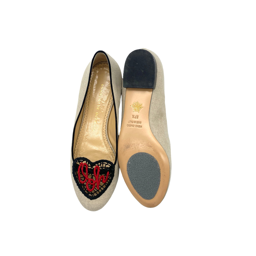 Flats Charlotte Olympia Oh Lala T.37.5