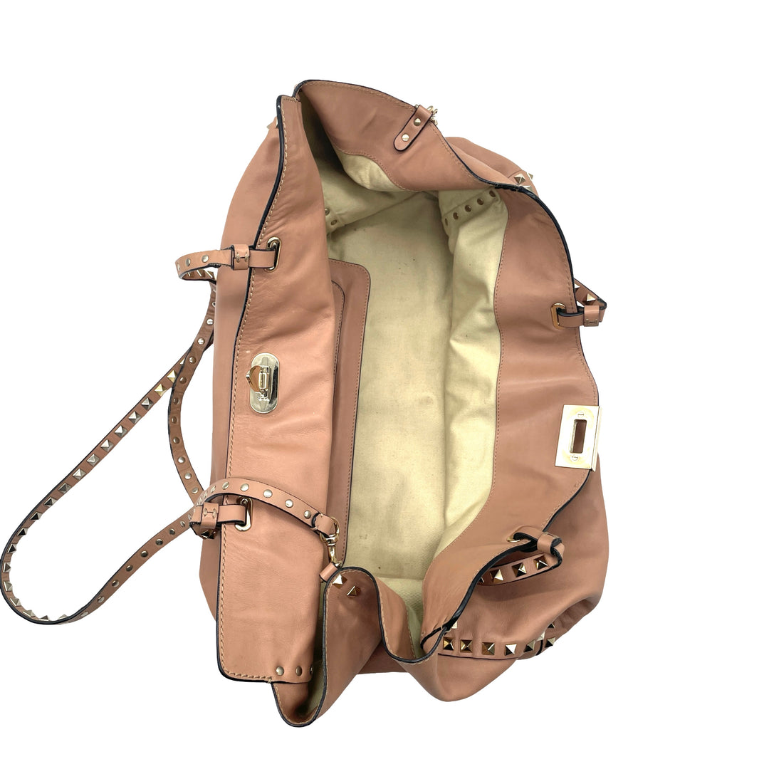 Bolsa Valentino Tote Rockstud Trapeze
