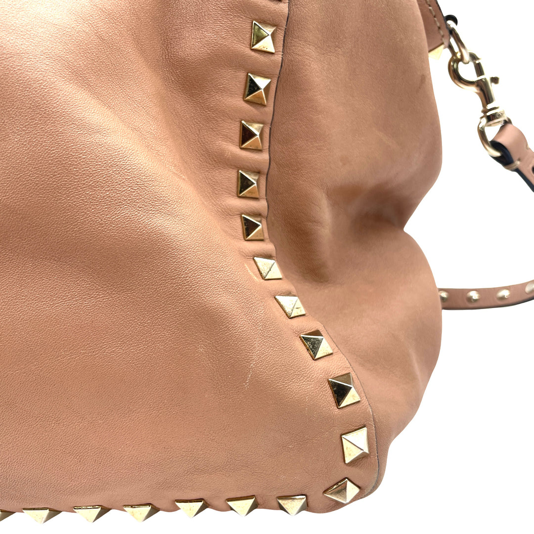 Bolsa Valentino Tote Rockstud Trapeze