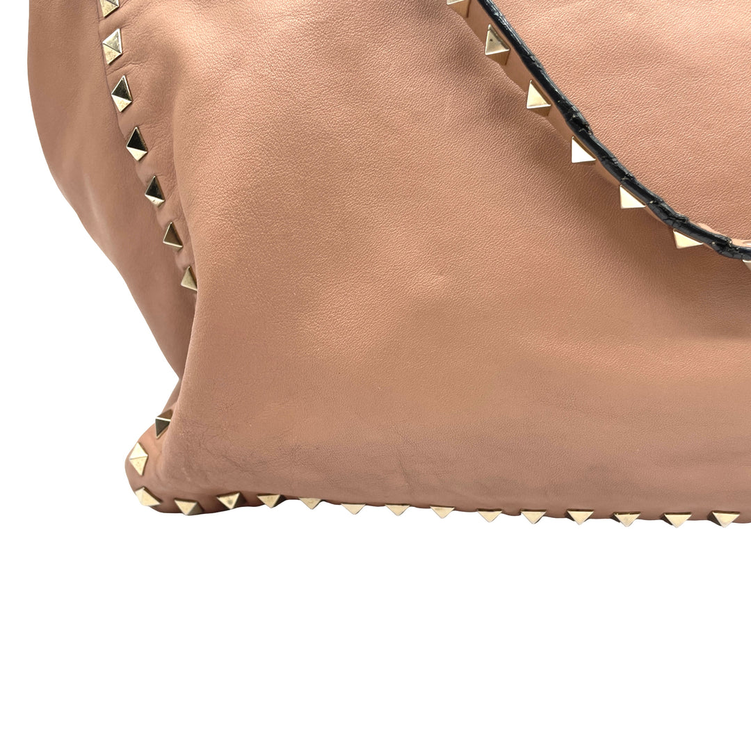 Bolsa Valentino Tote Rockstud Trapeze