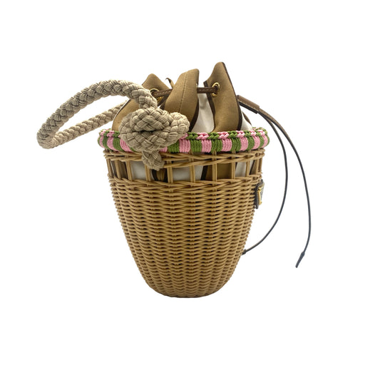 Bolsa Prada Bucket Wicker Mini
