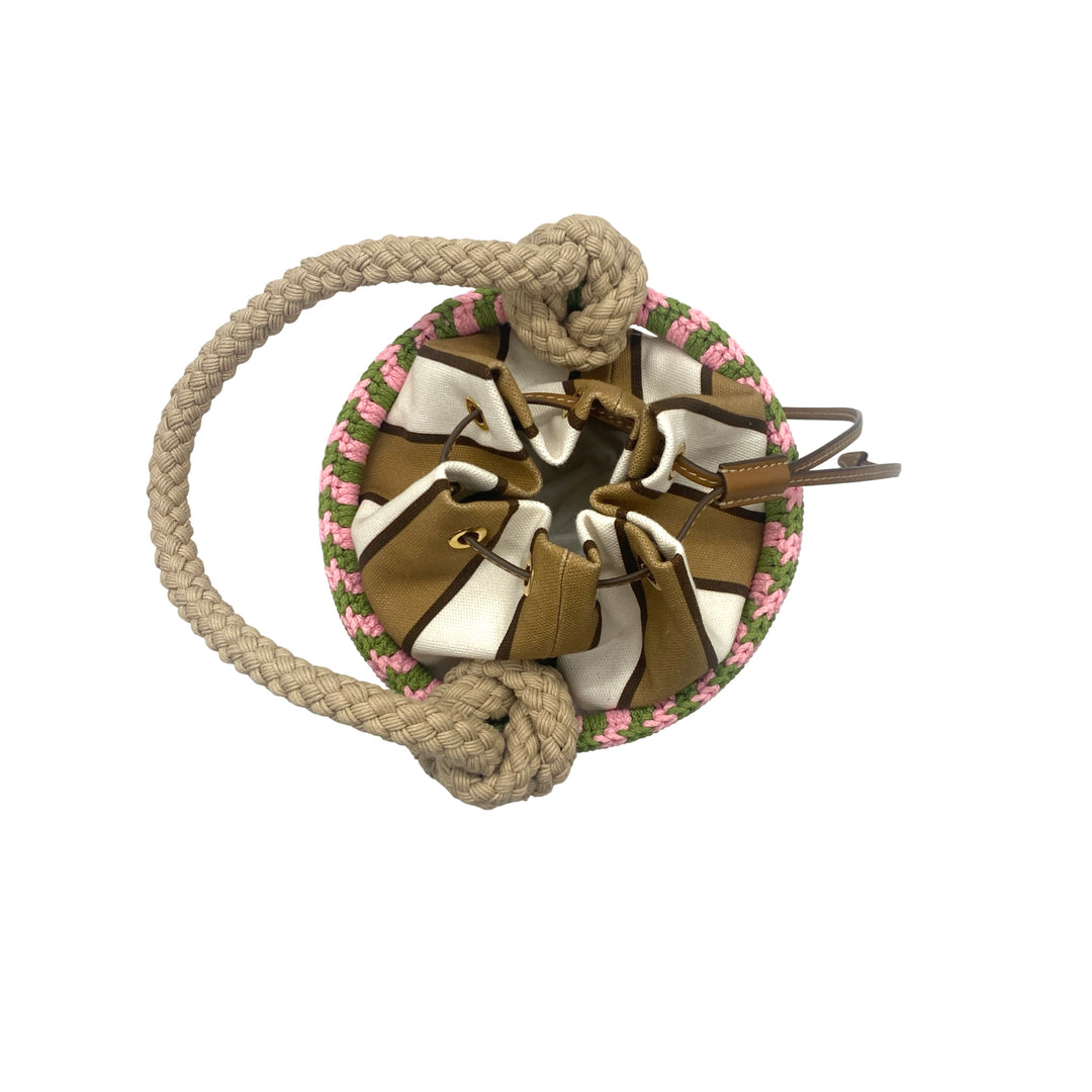 Bolsa Prada Bucket Wicker Mini