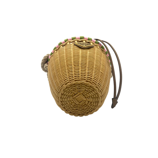 Bolsa Prada Bucket Wicker Mini