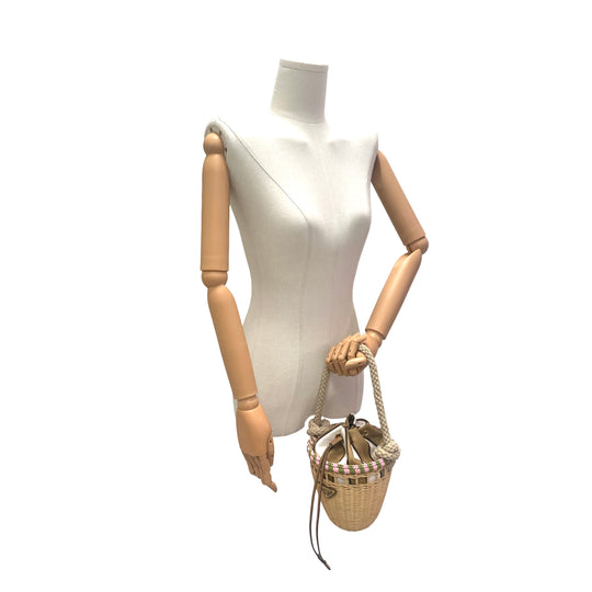 Bolsa Prada Bucket Wicker Mini