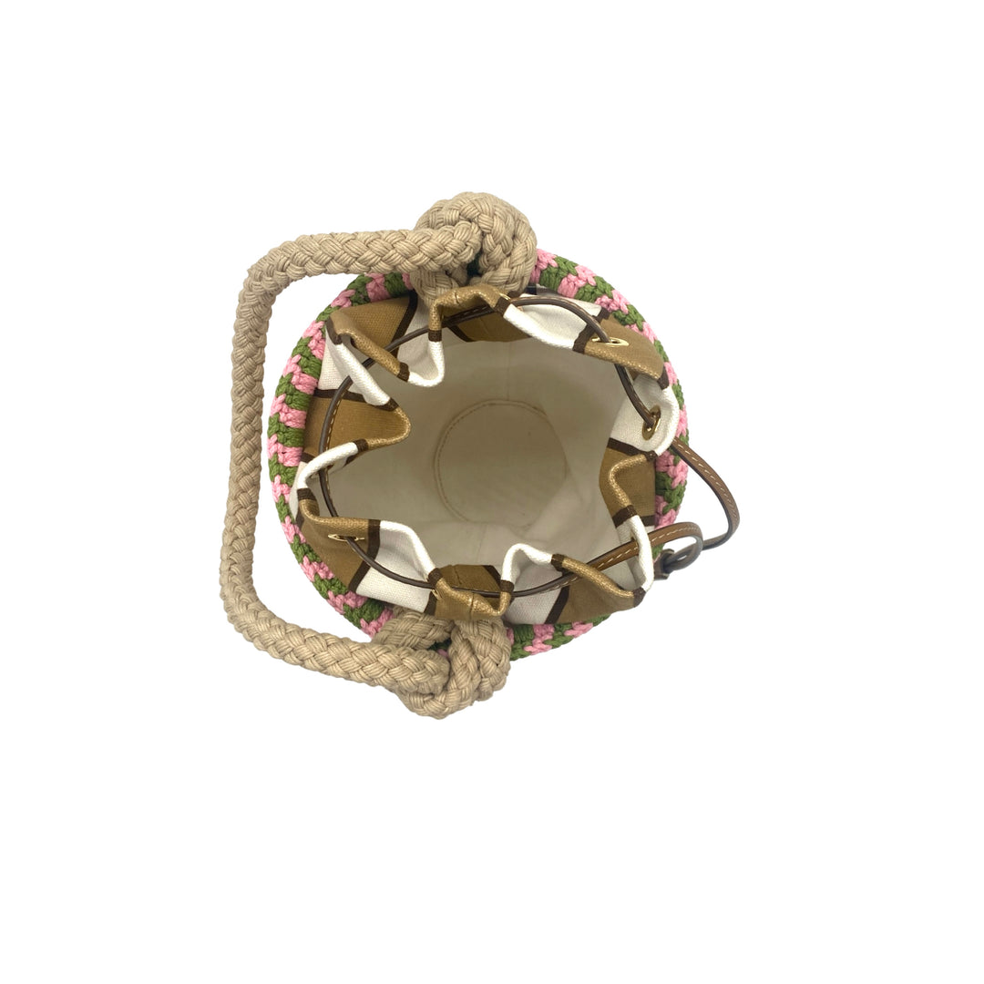 Bolsa Prada Bucket Wicker Mini