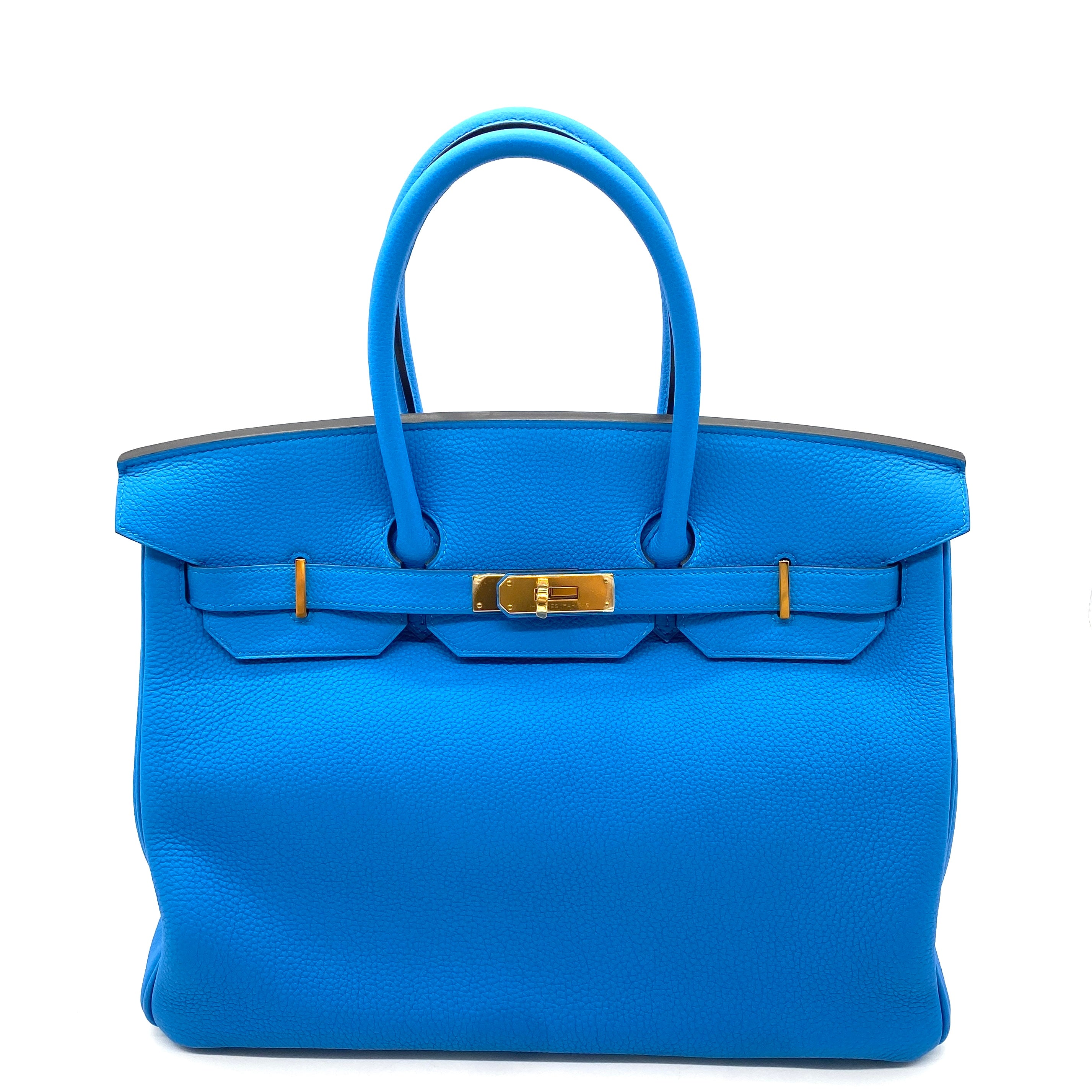 Bolsa hermes birkin discount azul