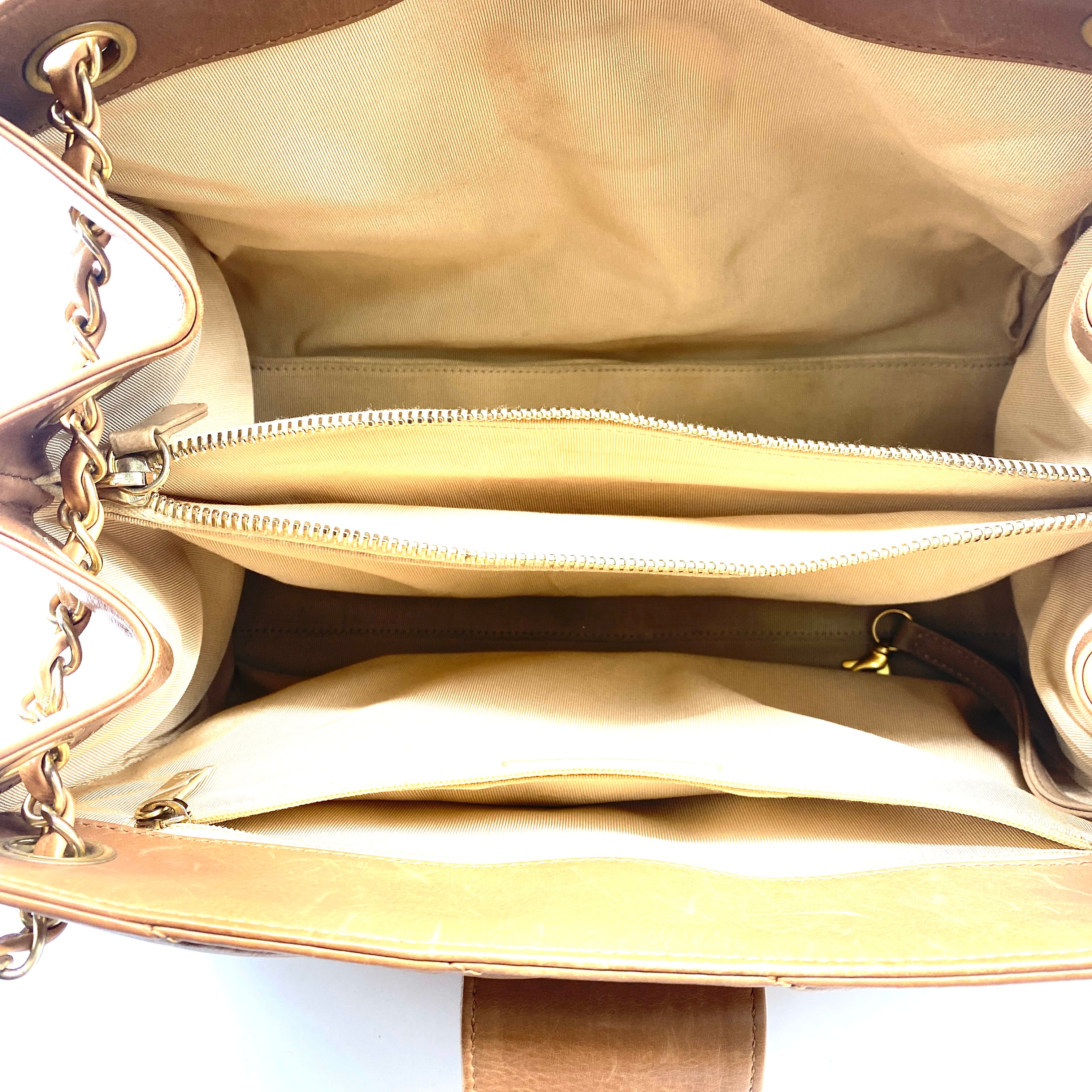 Bolsa best sale chanel beige