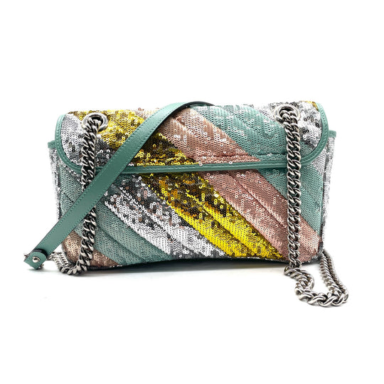 Bolsa Gucci GG Marmont Sequin Satin
