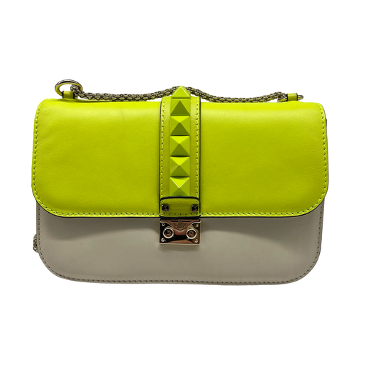 Bolsa Rockstud Glam Lock Flap Bag
