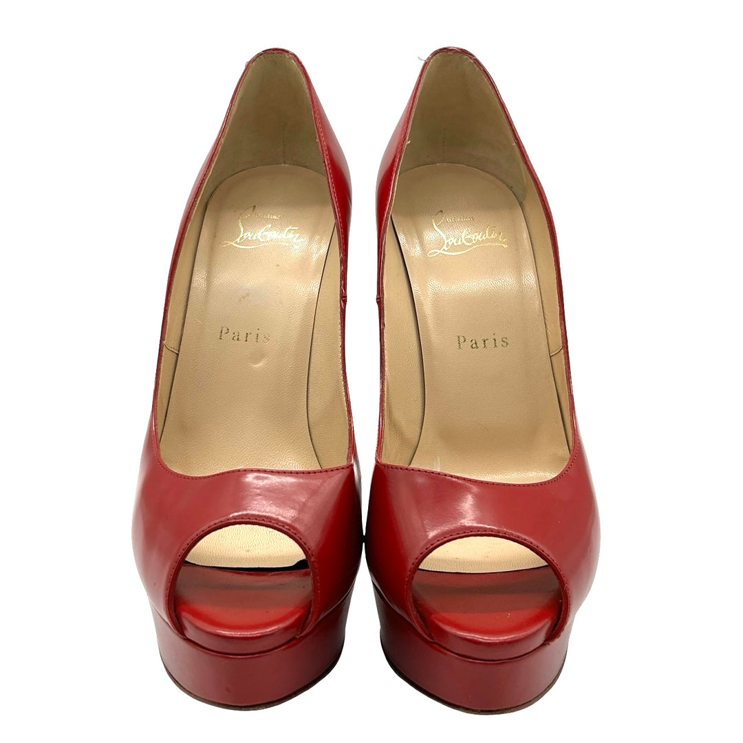Pumps Christian Louboutin Peep Toe T.39