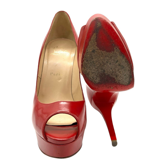 Pumps Christian Louboutin Peep Toe T.39