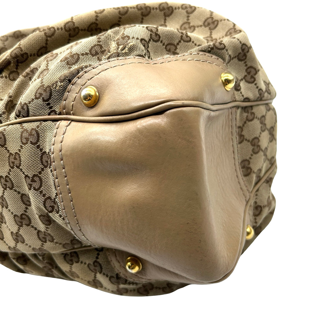 Bolsa Gucci Jockey Hobo Vintage Grande