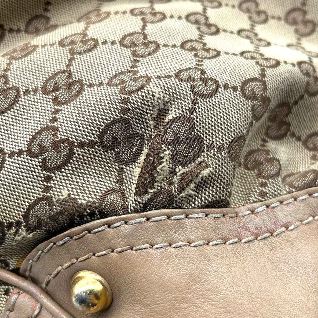 Bolsa Gucci Jockey Hobo Vintage Grande
