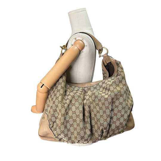 Bolsa Gucci Jockey Hobo Vintage Grande