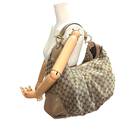 Bolsa Gucci Jockey Hobo Vintage Grande