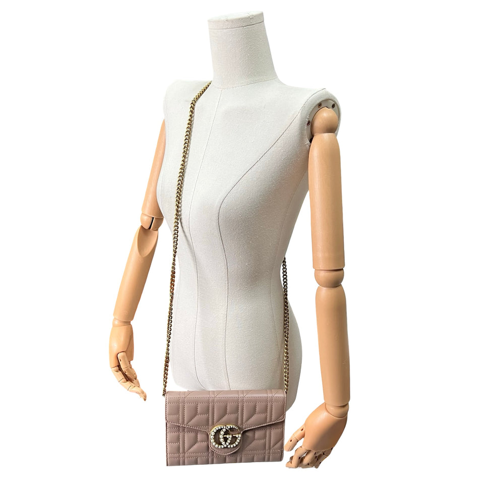 WOC Gucci Mini Pearly GG Marmont