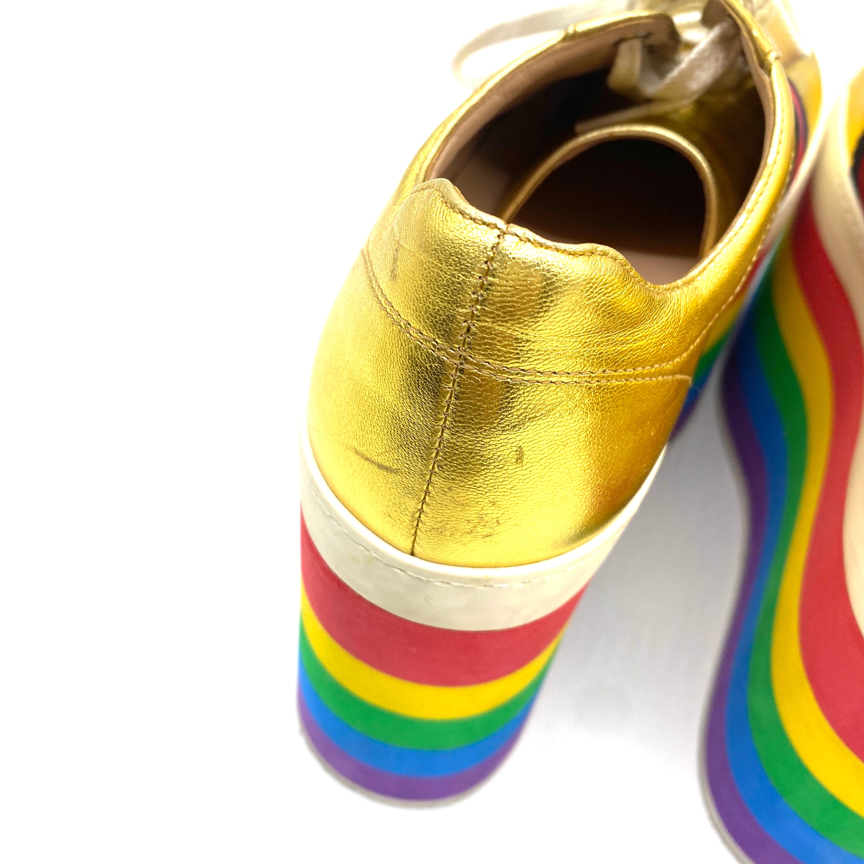 Tenis Gucci Peggy Rainbow T.36.5