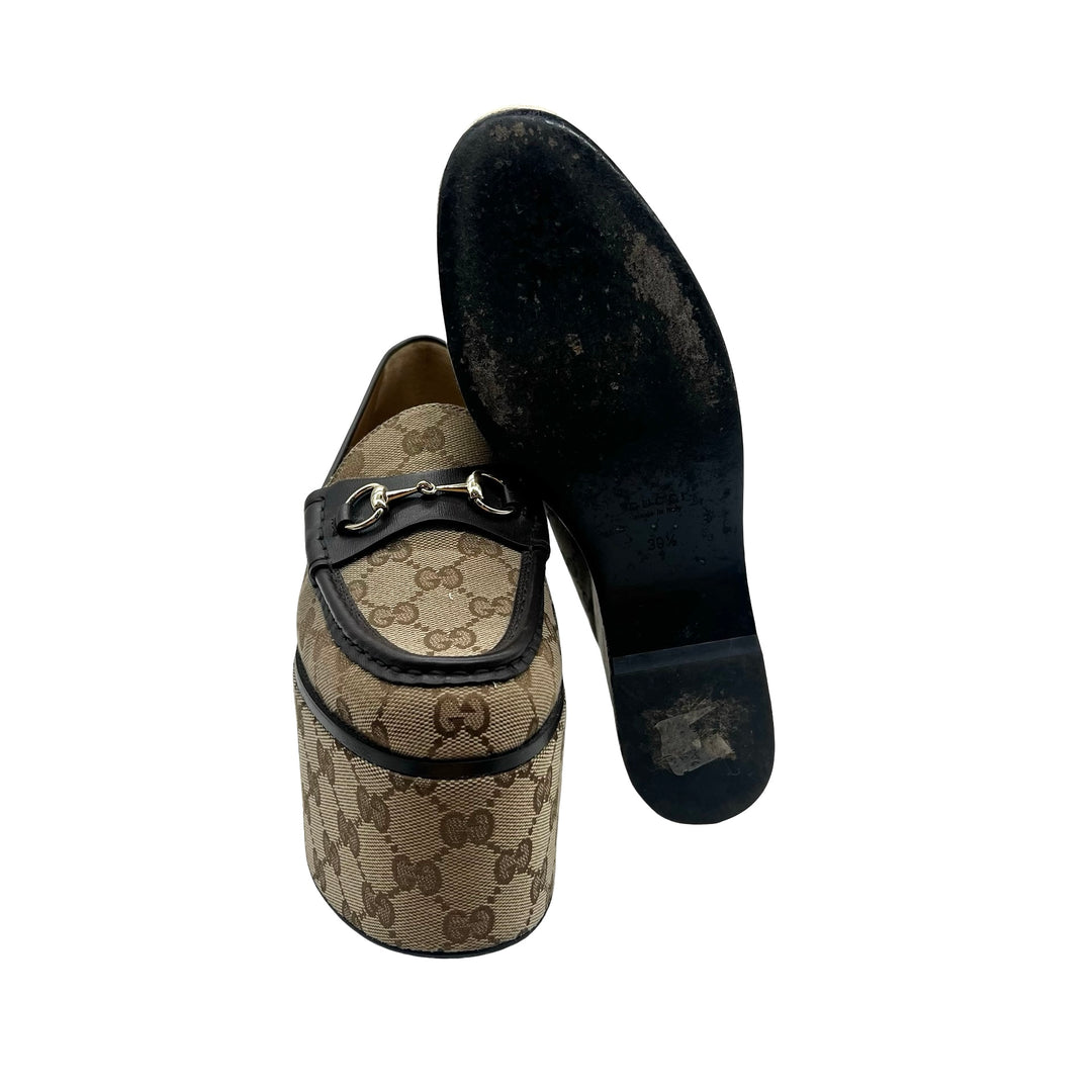 Loafers Gucci Horsebit T.39.5