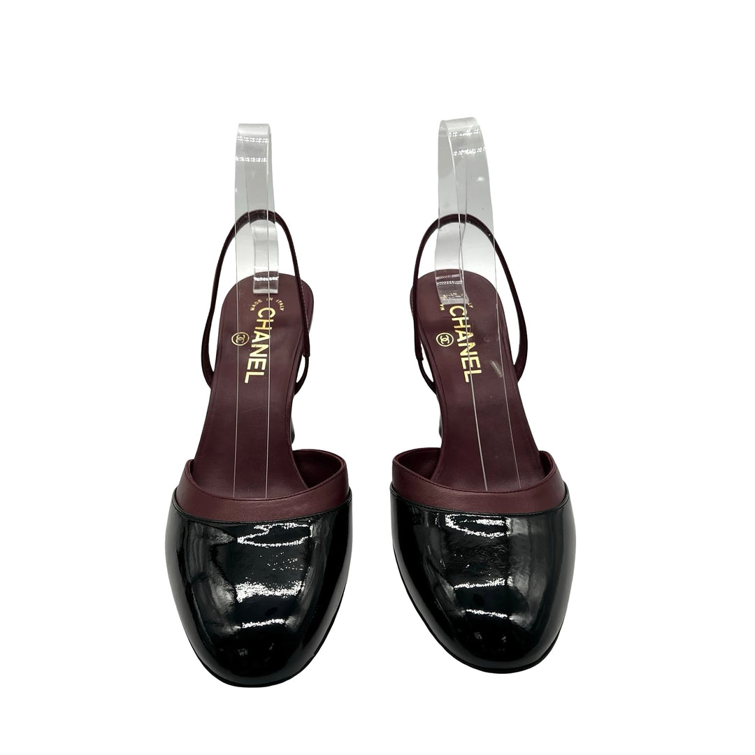 Pumps Chanel Slingback T.39.5