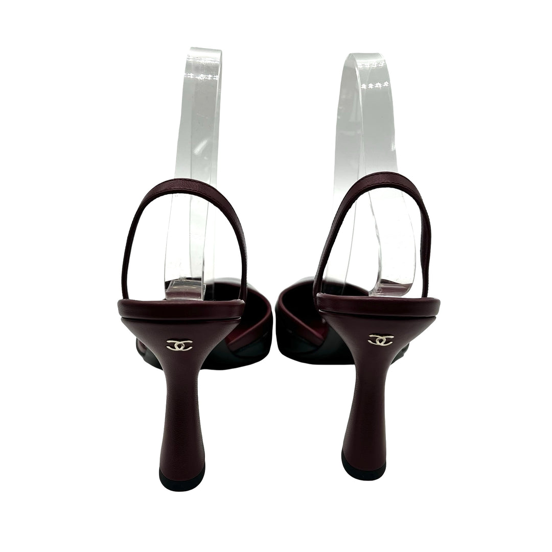 Pumps Chanel Slingback T.39.5