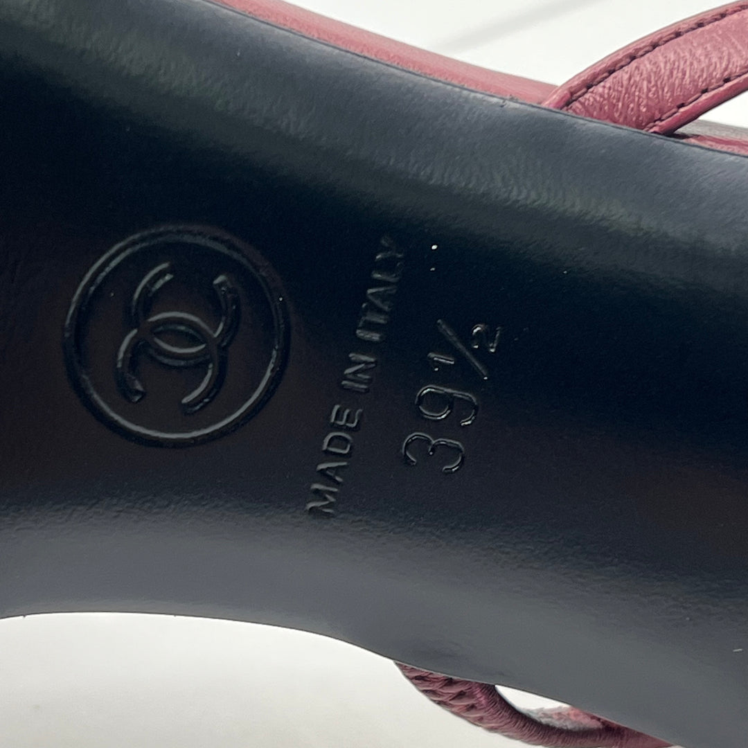 Pumps Chanel Slingback T.39.5