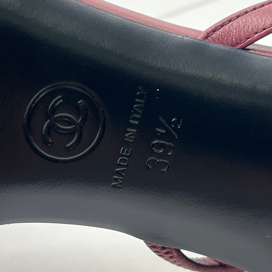 Pumps Chanel Slingback T.39.5