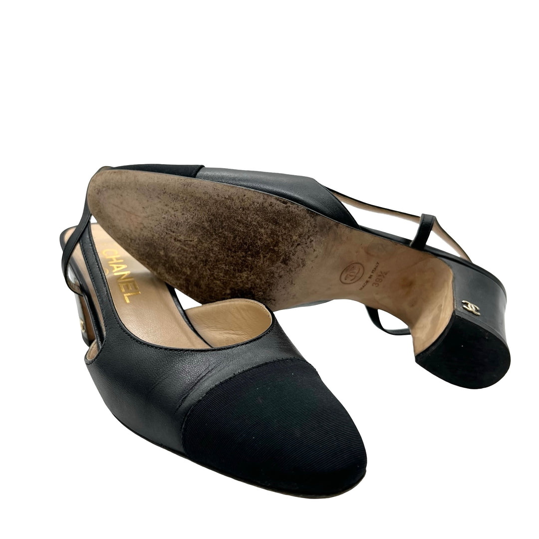 Pumps Chanel Slingback T.39.5