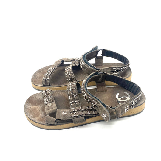 Sandalias Chanel T.37.5