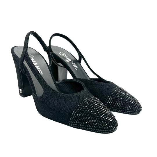 Pumps Chanel Slingback T.39.5
