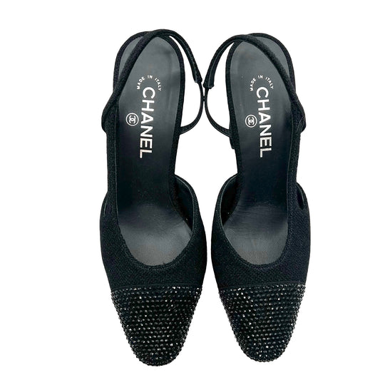 Pumps Chanel Slingback T.39.5